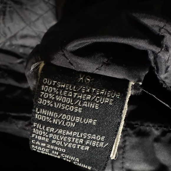 Rudsak Chic Black wool and Leather Pea Coat - Picture 5 of 7